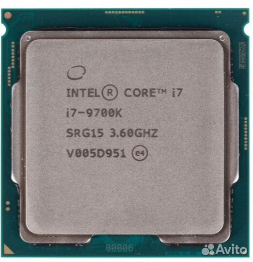 Процессор intel core i7-9700K OEM, LGA-1151v2