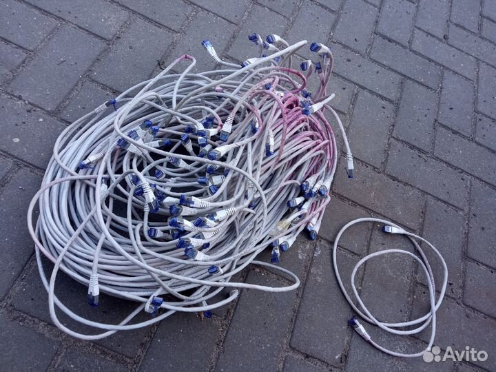 Патчкорды 1.5 метра 45-50 шт одним лотом