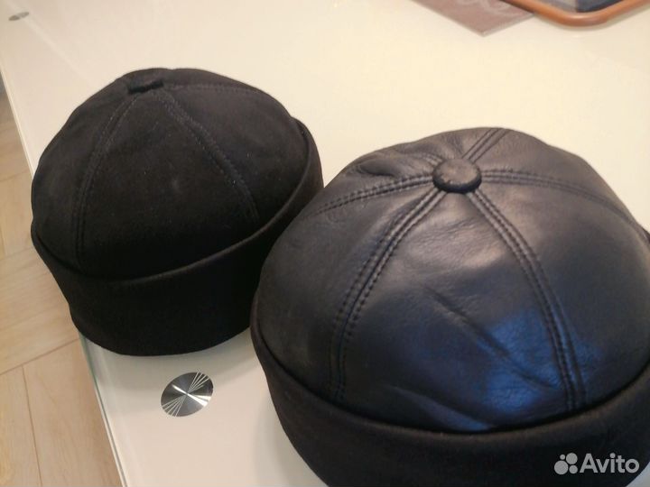 Шапка Кожа Мех натуральная