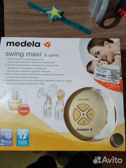 Молокоотсос medela swing maxi & calma электро