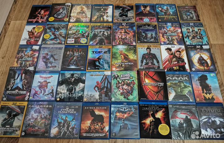 Все части marvel и DC раздельно blu ray