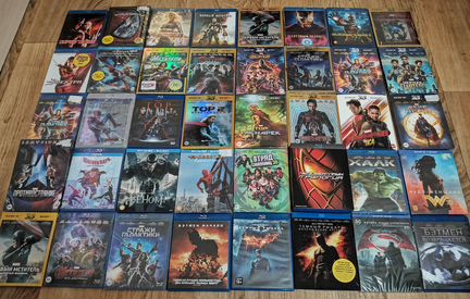 Все части marvel и DC раздельно blu ray
