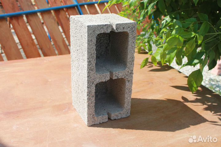 Керамзитобетонные блоки 2-х пустотные