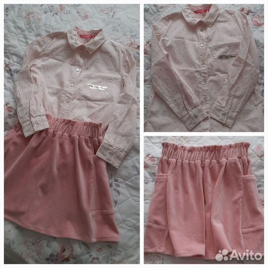 Летние комбинезоны, юбки для девочки