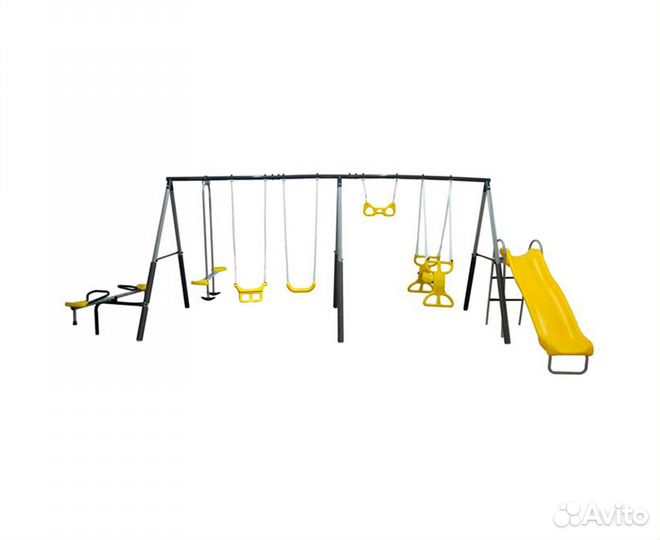 Детский комплекс качели, качели-балансир, горка
