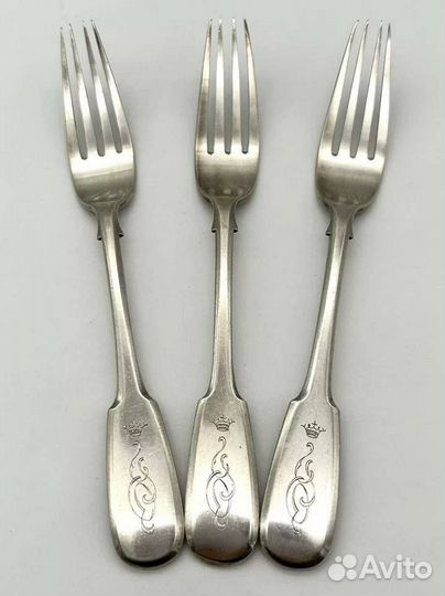 Царские серебряные вилки Овчинниковъ 1899г