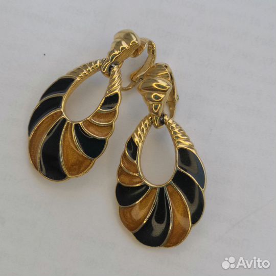 Винтажные серьги клипсы Trifari