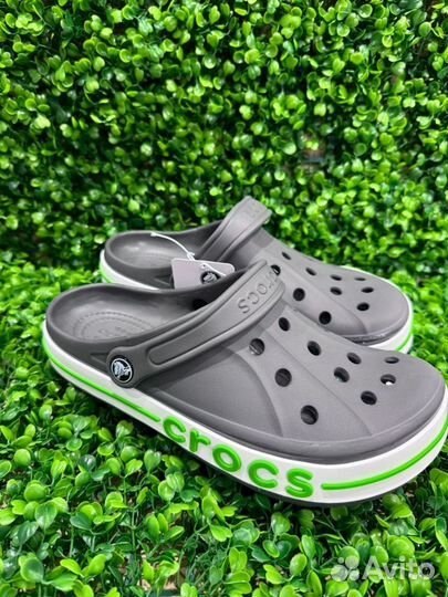 Мужские кроксы Crocs, серые