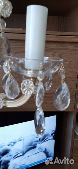 Настенный светильник бра хрусталь Чехия 2шт