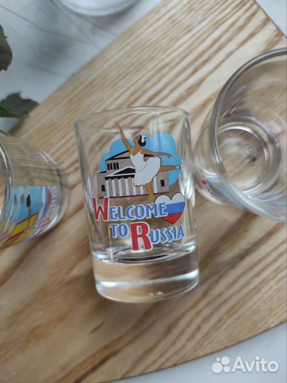 Стопки сувенирные Welcome to Russia