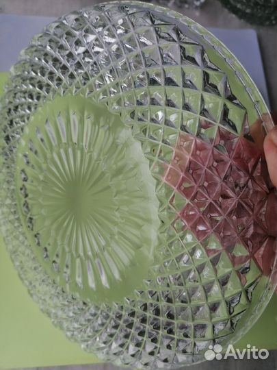 Ваза для фруктов хрусталь