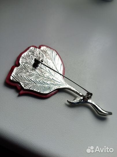 Брошь роза новая