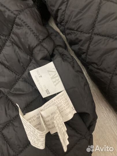 Куртка zara для девочки р 122