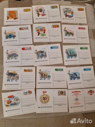 Почтовые открытки СССР на разные темы