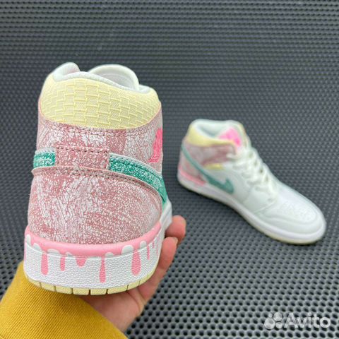 Кросовки nike Air Jordan 1 Mid G S Paint Drip