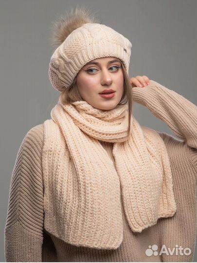 Комплект шапка и шарф