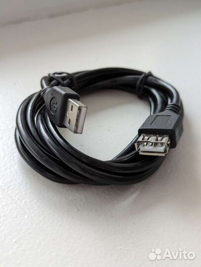 USB кабель папа-мама 1.8м