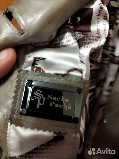 Кожаный плащ женский