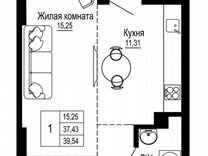 1-к. квартира, 39,9 м², 16/26 эт.