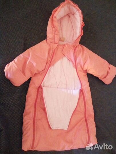 Прогулочный конверт- комбинезон рр 62 см демисезон