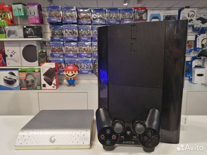 PS3 прошитая 1500GB + 200 игр установлено