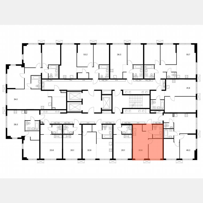 1-к. квартира, 32,6 м², 24/24 эт.