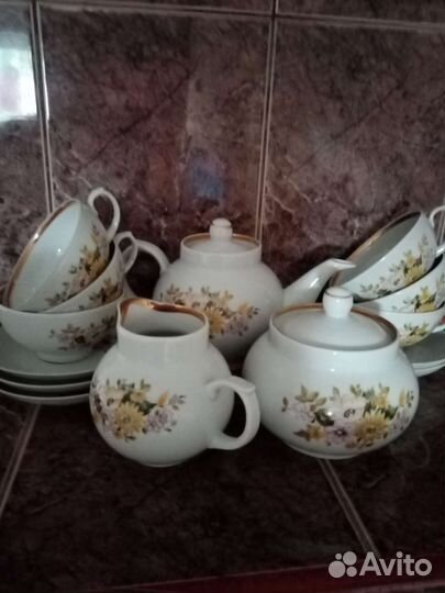 Сервизы чайные Дулево СССР Фарфор
