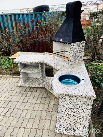 Модульная печь барбекю, мангал, казан