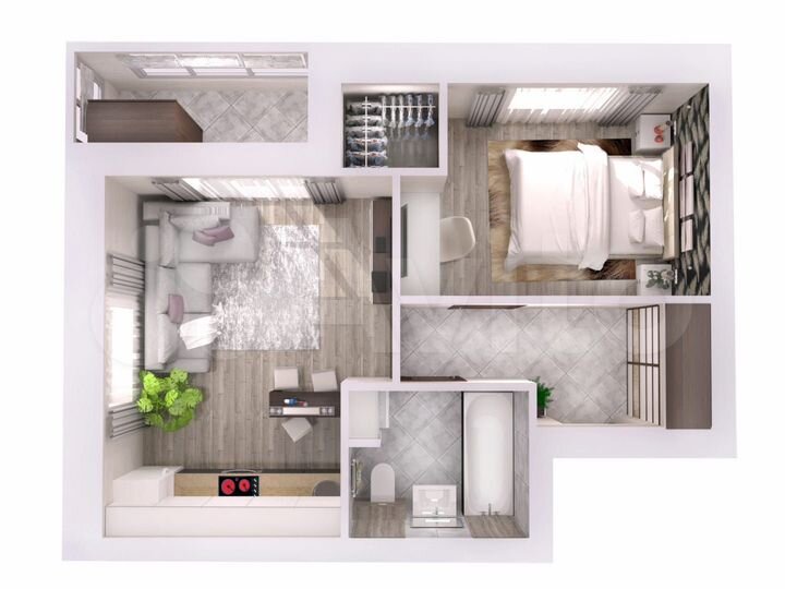 2-к. квартира, 38,8 м², 11/17 эт.