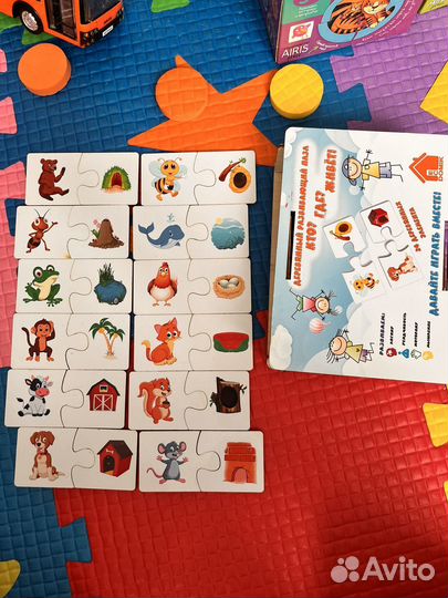 Детские пазлы, мозайка, книжки