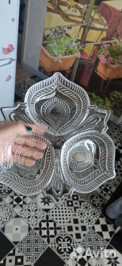 Ваза хрустальная