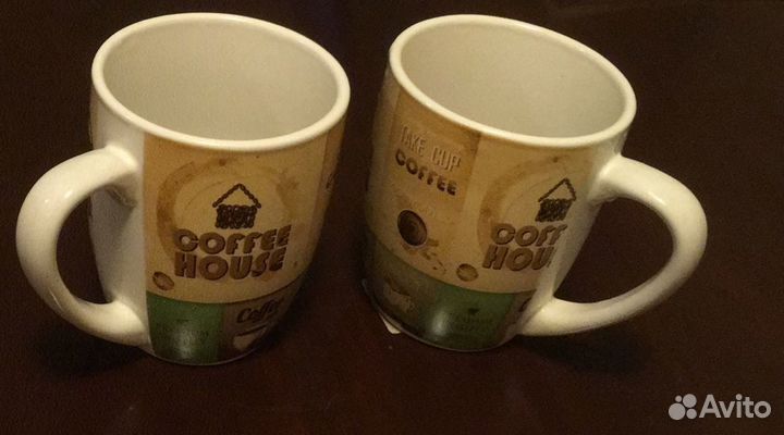 Кофейные чашки 340 мл (набор 2 штуки)