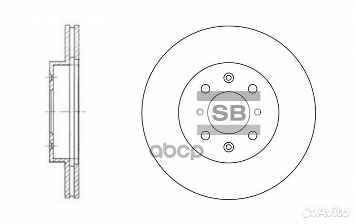 SD4105 диск тормозной передний Honda Civic, Ro