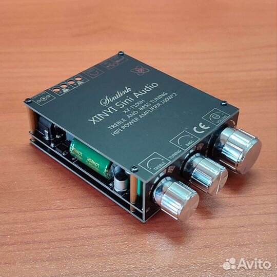 Усилитель 50/100W с блютуз 5.0, AUX и USB