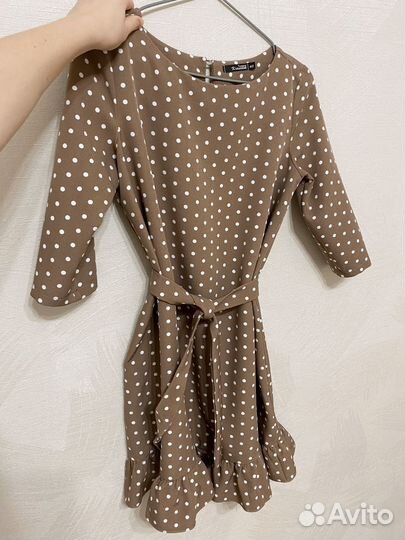 Платье женское в горошек