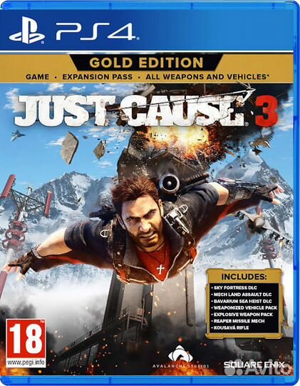 Just Cause 3. Gold Edition PS4, английская версия