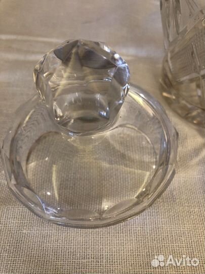 Хрустальный кувшин с крышкой
