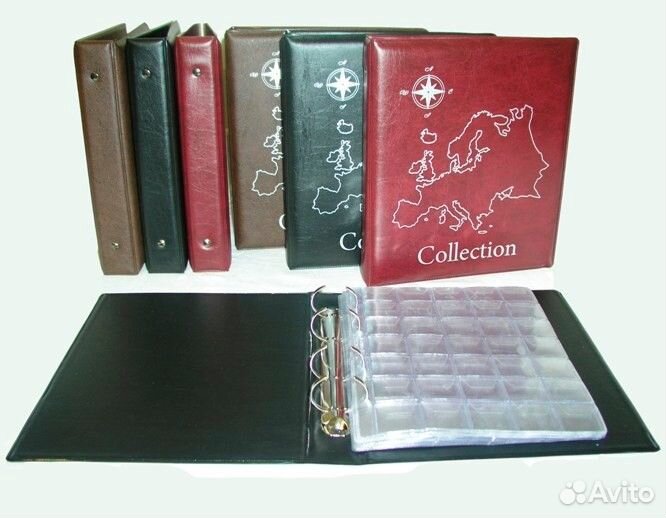 Альбомы на кольцах для монет и банкнот