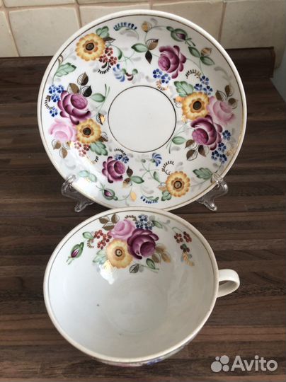 Чайная пара из сервиза «Розы»