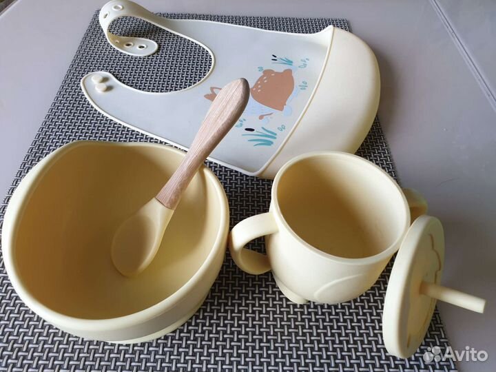 Детская посуда для кормления силиконовая