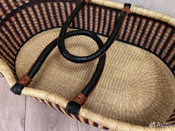 Детская плетеная корзина люлька