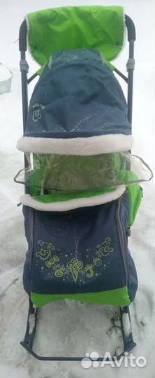 Детские санки коляска бу