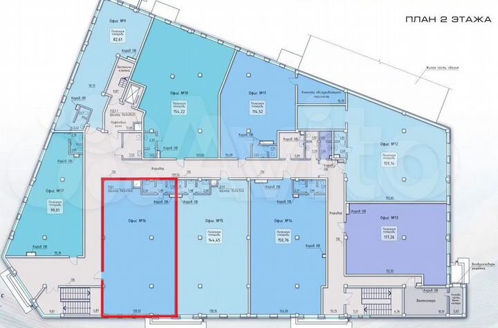 Площадь с отделкой в ТЦ, 143.9 м²