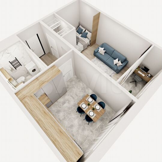 1-к. квартира, 41,7 м², 4/17 эт.