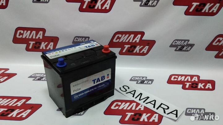 Автомобильный аккумулятор TAB 65Ah(сам.)