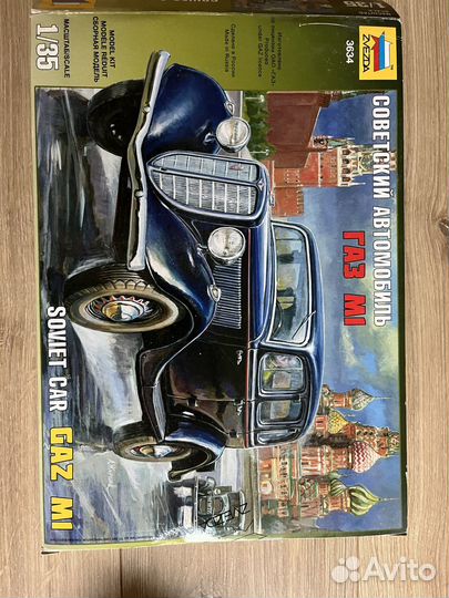 Модель автомобиля Gaz m1 1/35