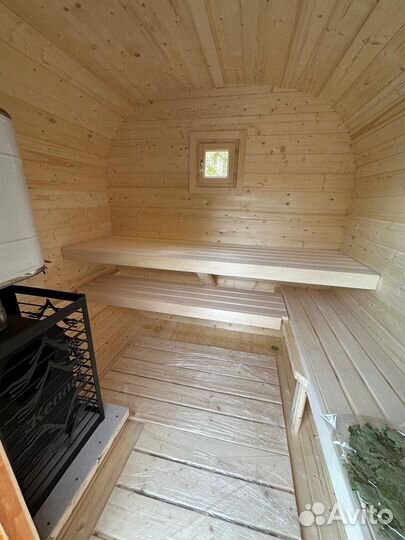 Баня бочка квадро в наличии 2 метра