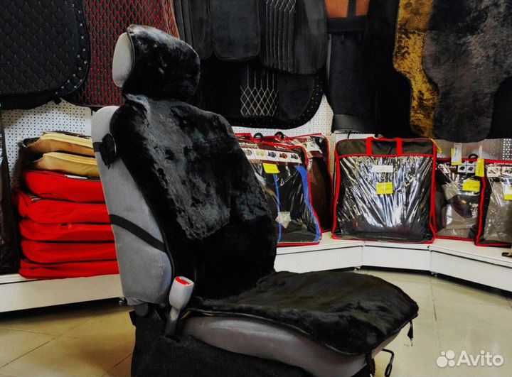 Меховые накидки на сидения