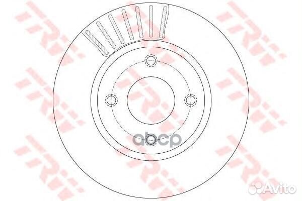 Диск тормозной nissan tiida 07- перед.вент. DF6