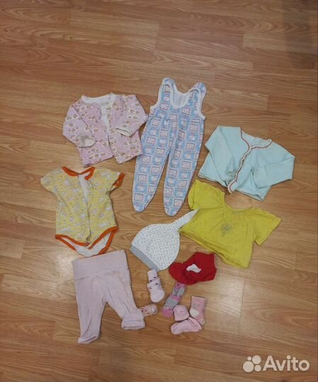 Детские вещи пакетом для девочек от 0 до года